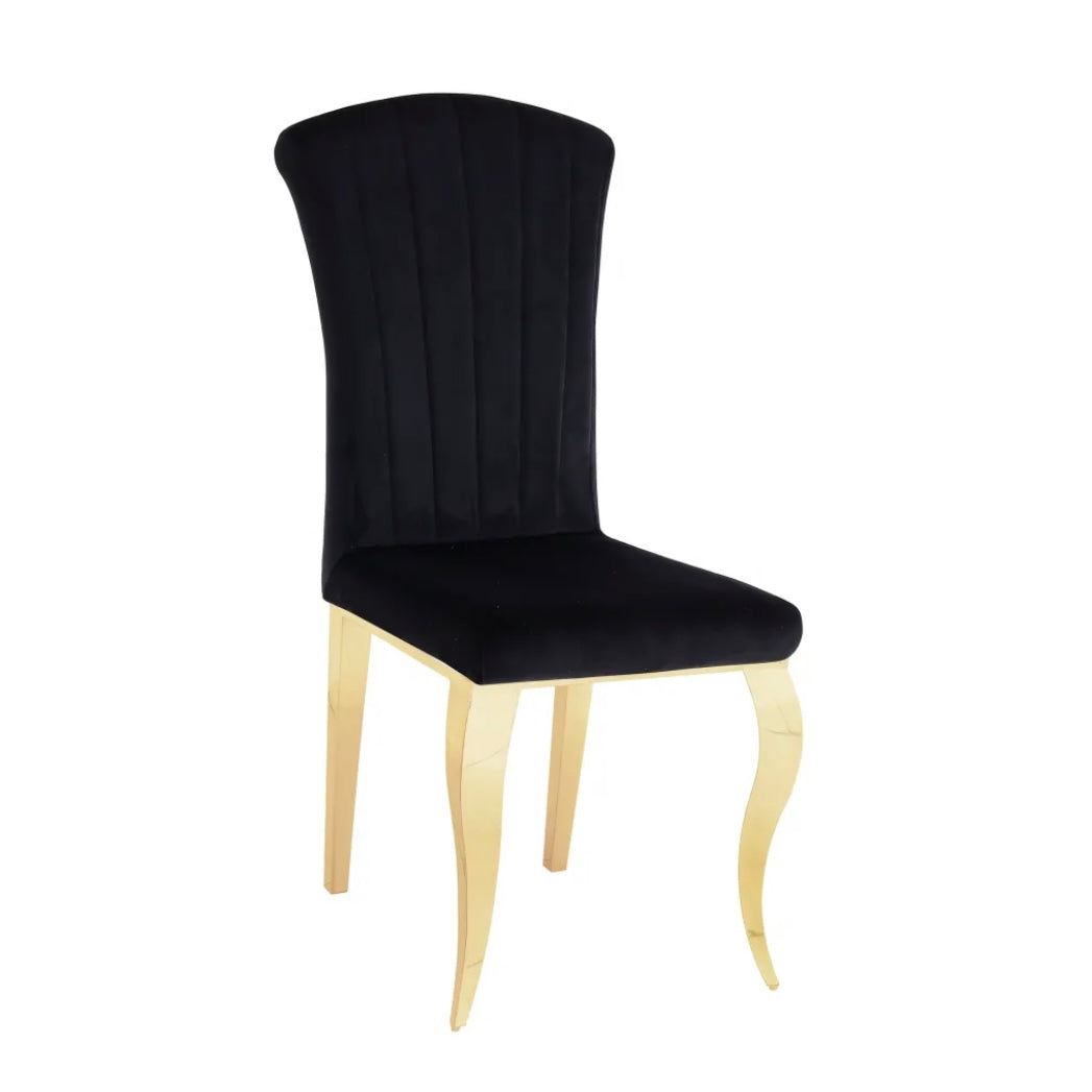 Chaises Louis velours