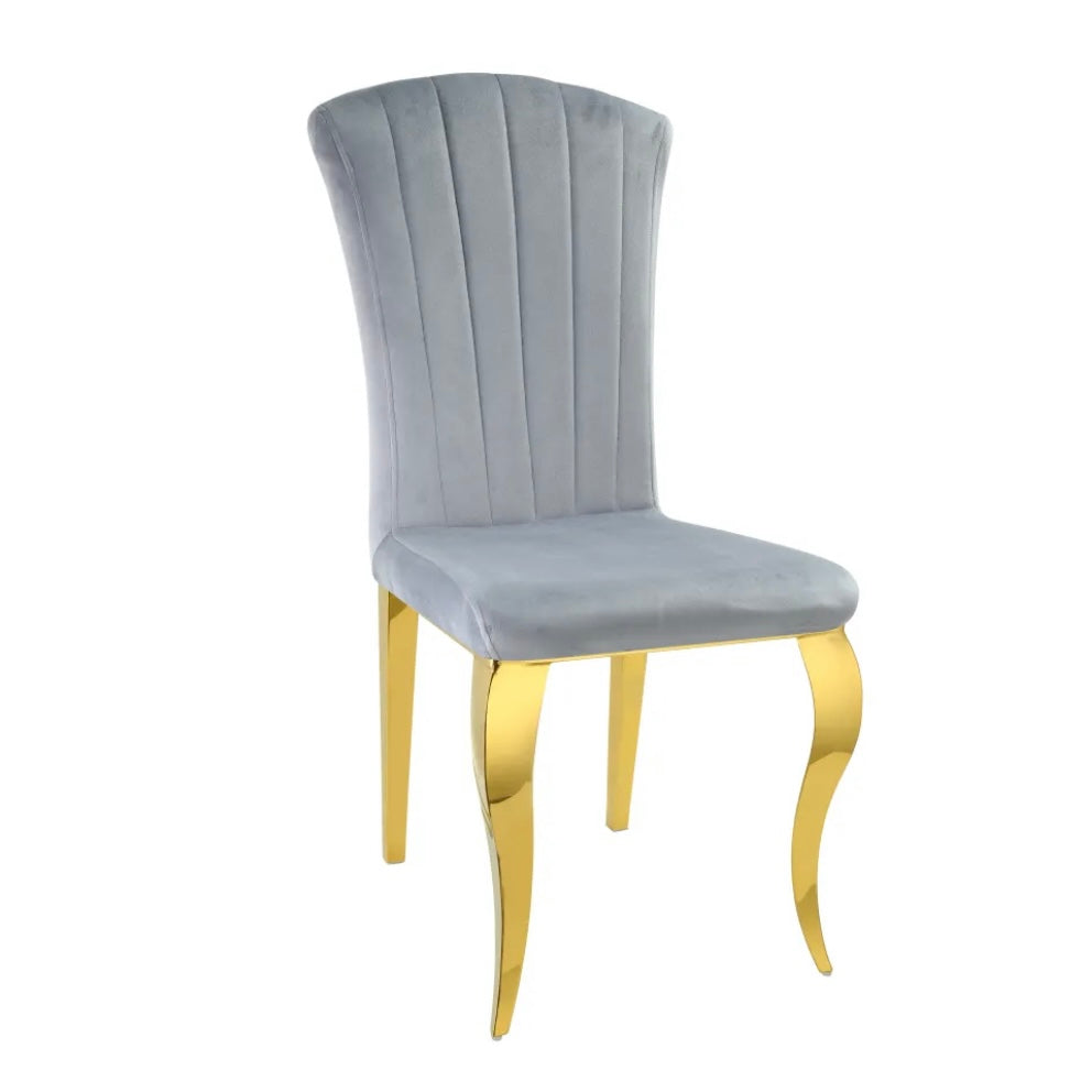 Chaises Louis velours