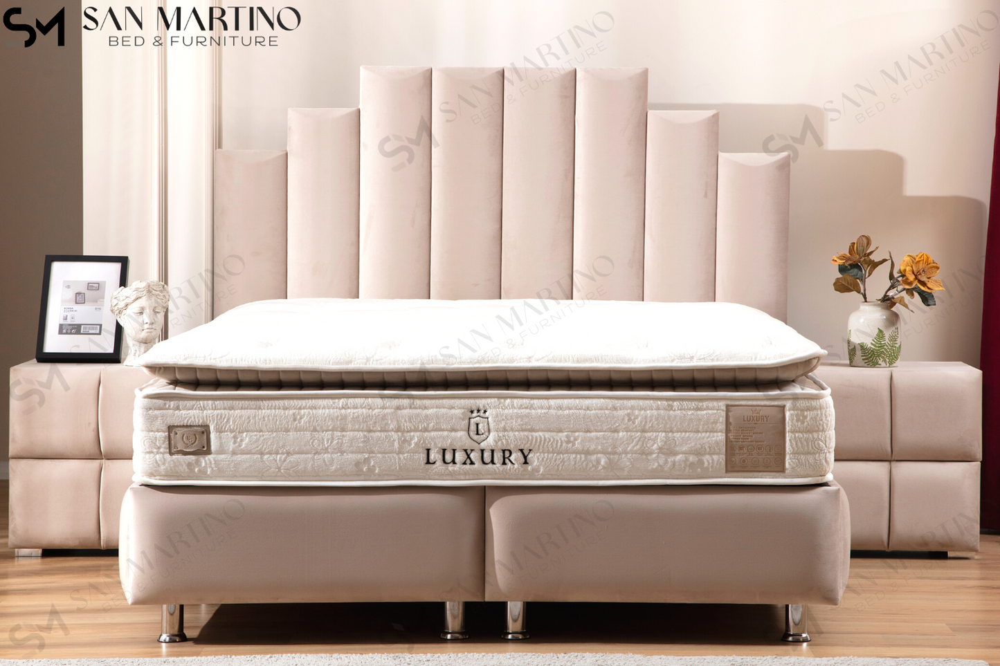 Lit coffre Natura Beige