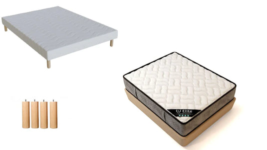 SOMMIER + MATELAS 30cm d'épaisseur ferme